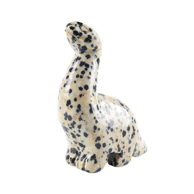 2.34-inch Dalmatian Polished Crystal Dinosaur Carving