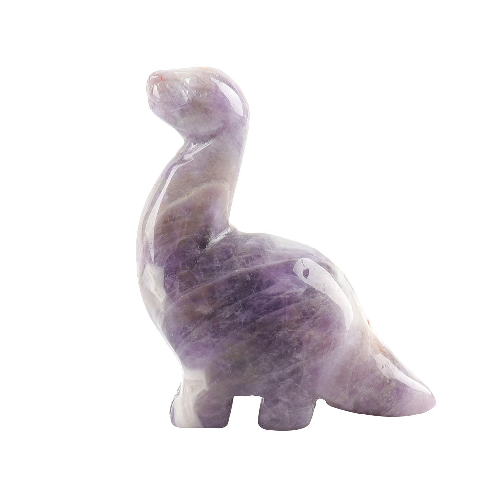 2.34-inch Dalmatian Polished Crystal Dinosaur Carving