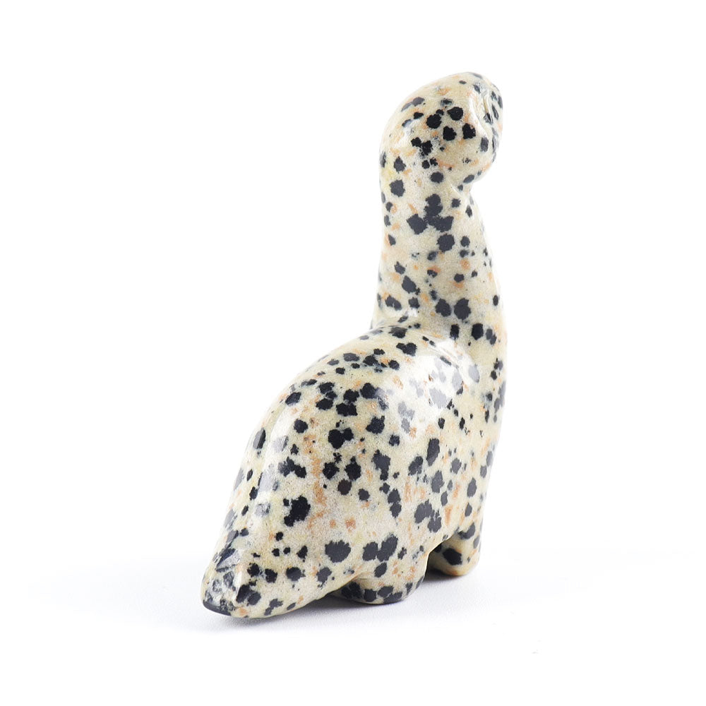 2.34-inch Dalmatian Polished Crystal Dinosaur Carving