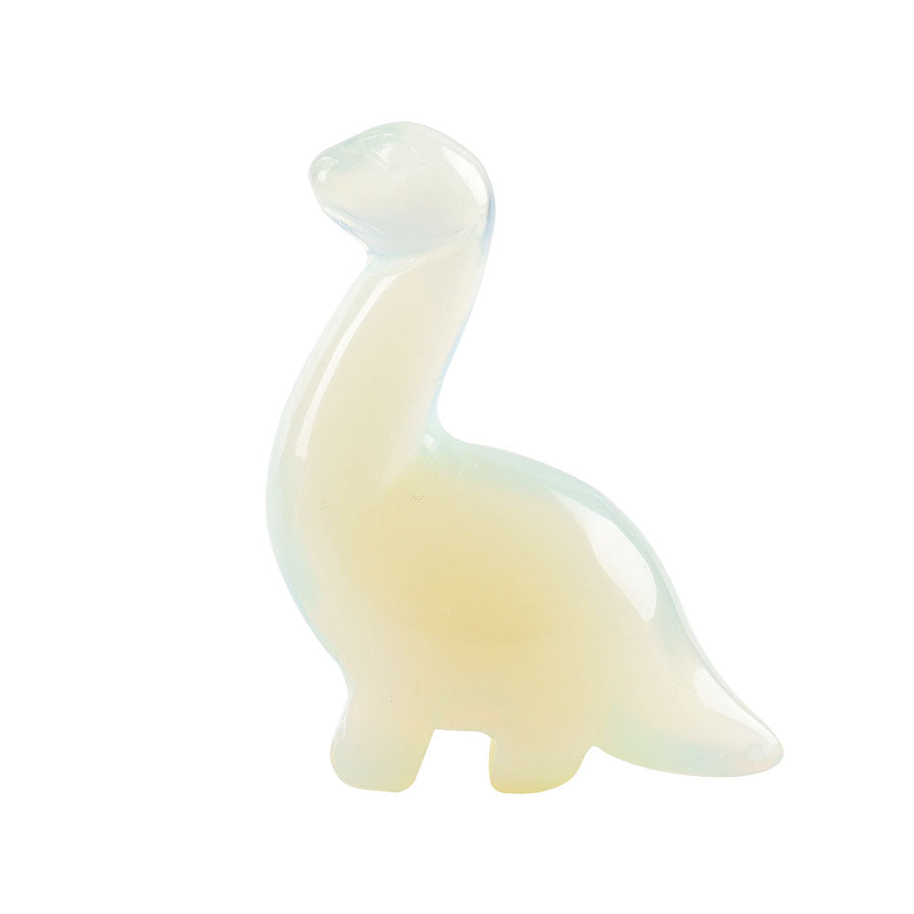 2.34-inch Dalmatian Polished Crystal Dinosaur Carving