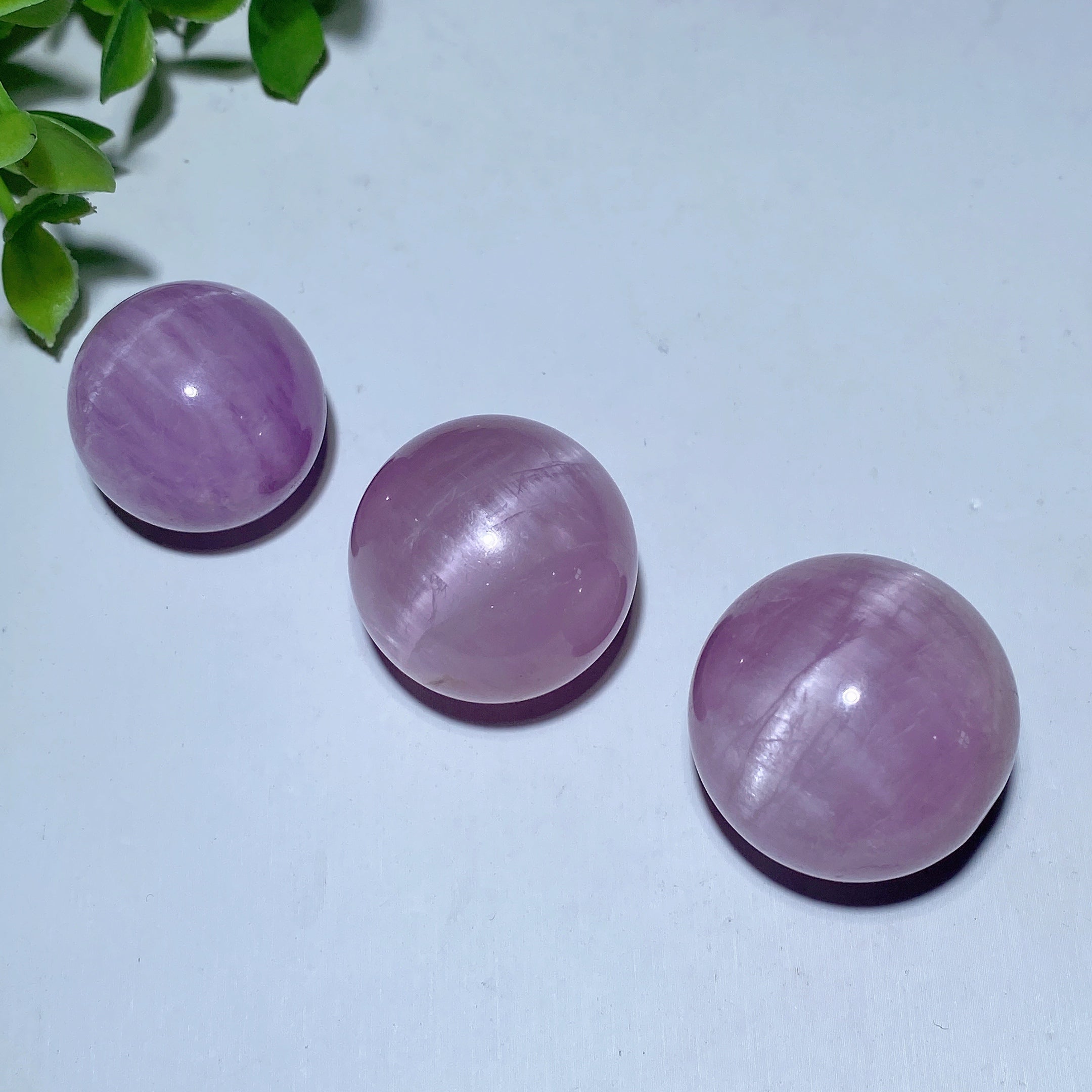 2-3cm Kunzite Crystal Healing Sphere for Energy Balance