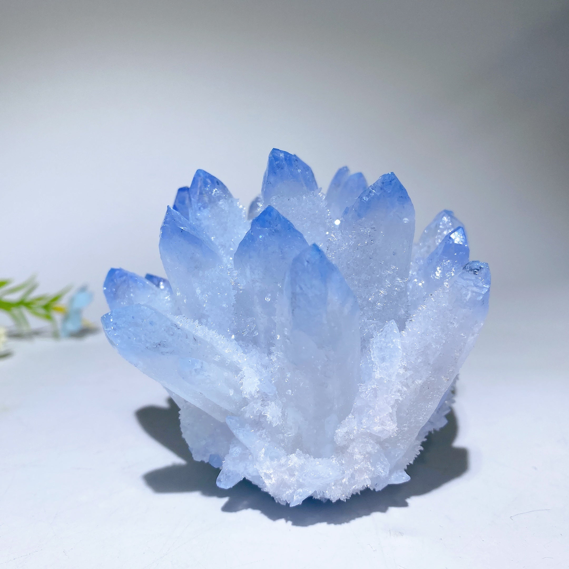 2.4-2.9 inch Citrine, Blue Quartz & Aura Quartz Crystal Clusters