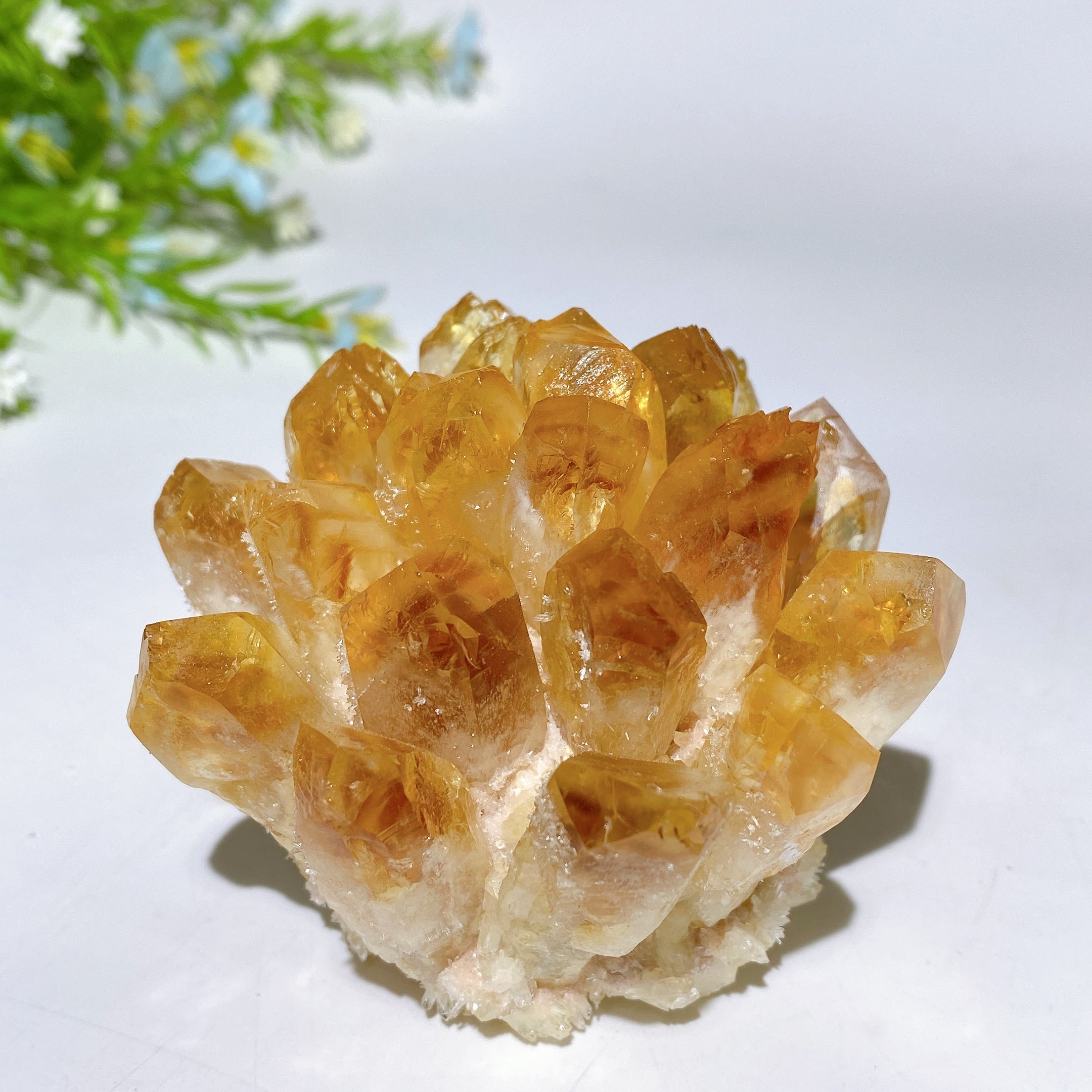 2.4-2.9 inch Citrine, Blue Quartz & Aura Quartz Crystal Clusters