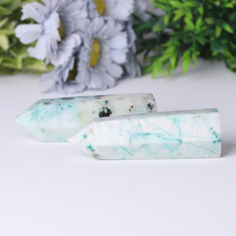 2.4-4.5in Polished Phoenix Stone Healing Crystal Tower