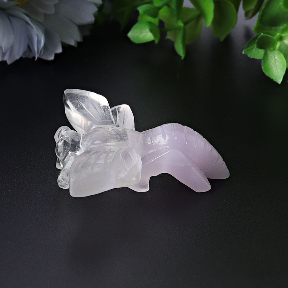 2.4-inch Fluorite Bumble Bee Crystal Animal Carvings