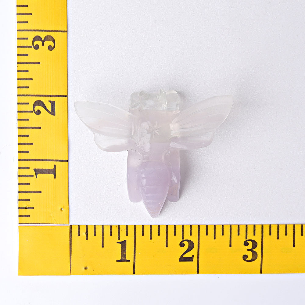 2.4-inch Fluorite Bumble Bee Crystal Animal Carvings
