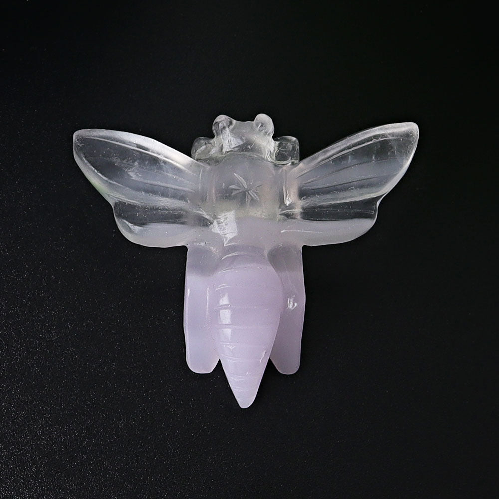 2.4-inch Fluorite Bumble Bee Crystal Animal Carvings