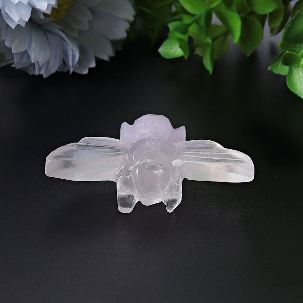 2.4-inch Fluorite Bumble Bee Crystal Animal Carvings
