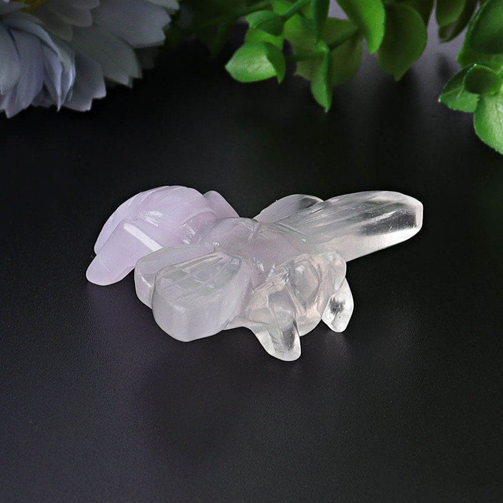 2.4-inch Fluorite Bumble Bee Crystal Animal Carvings