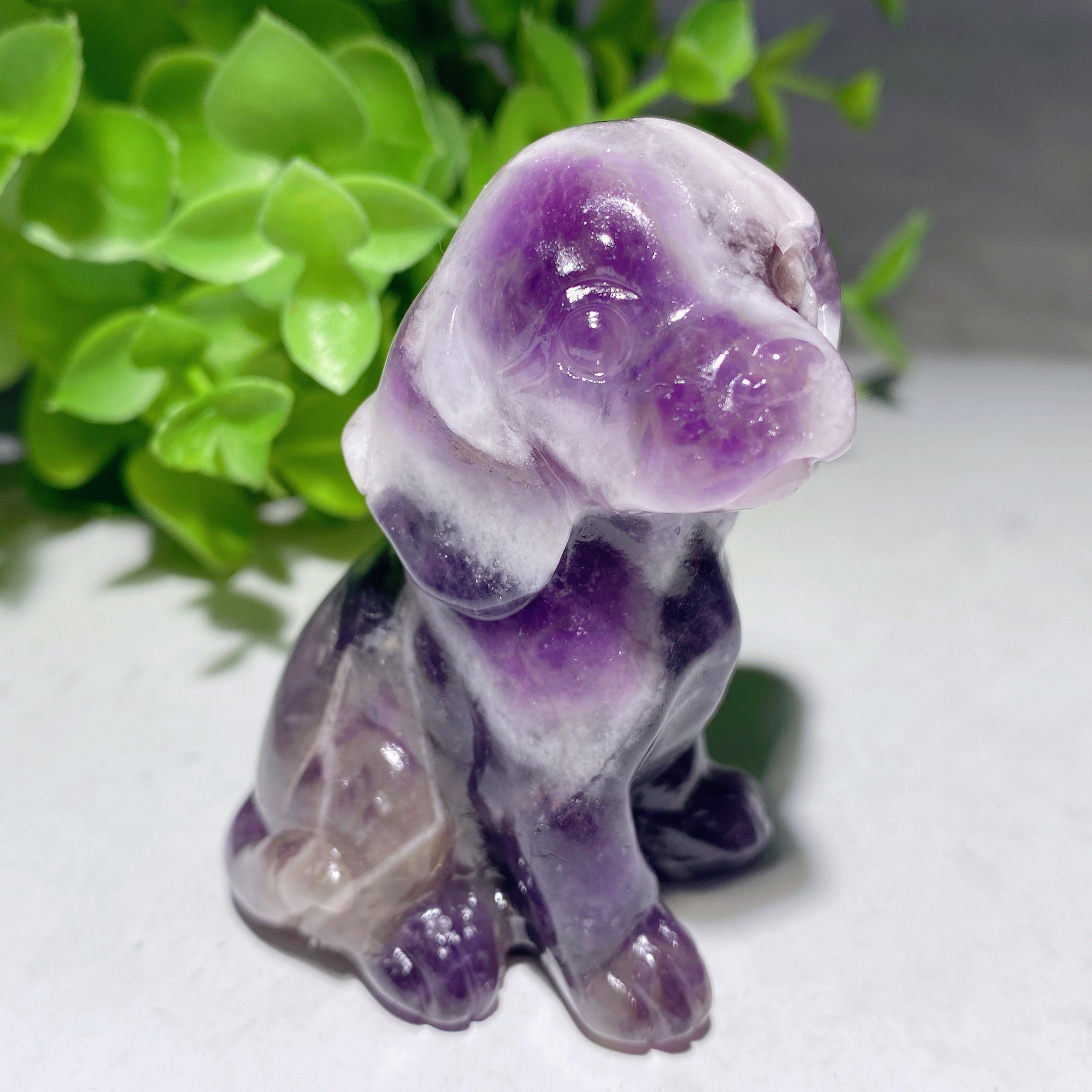 2.4 Inch Mixed Crystal Dog Healing Figurine