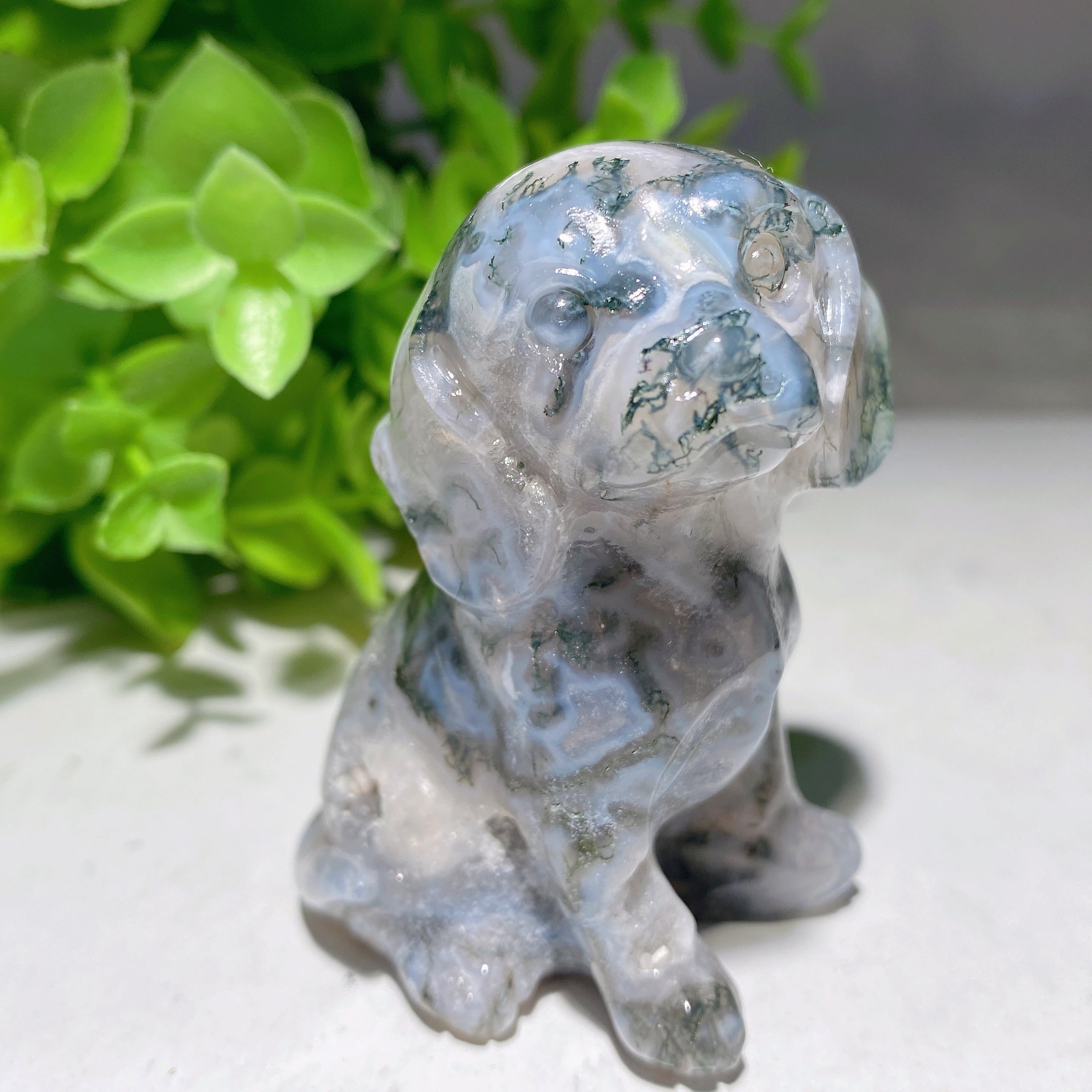 2.4 Inch Mixed Crystal Dog Healing Figurine