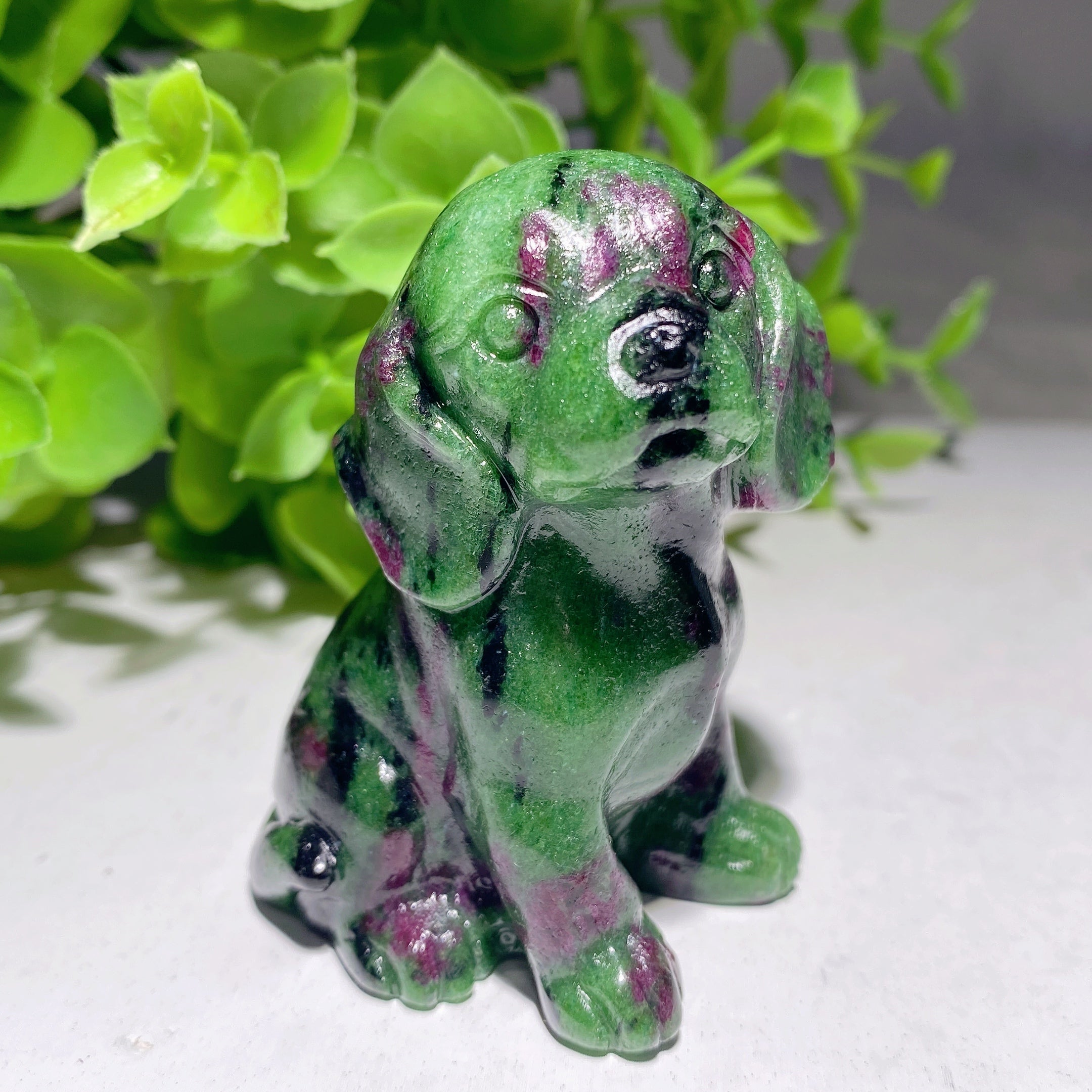 2.4 Inch Mixed Crystal Dog Healing Figurine