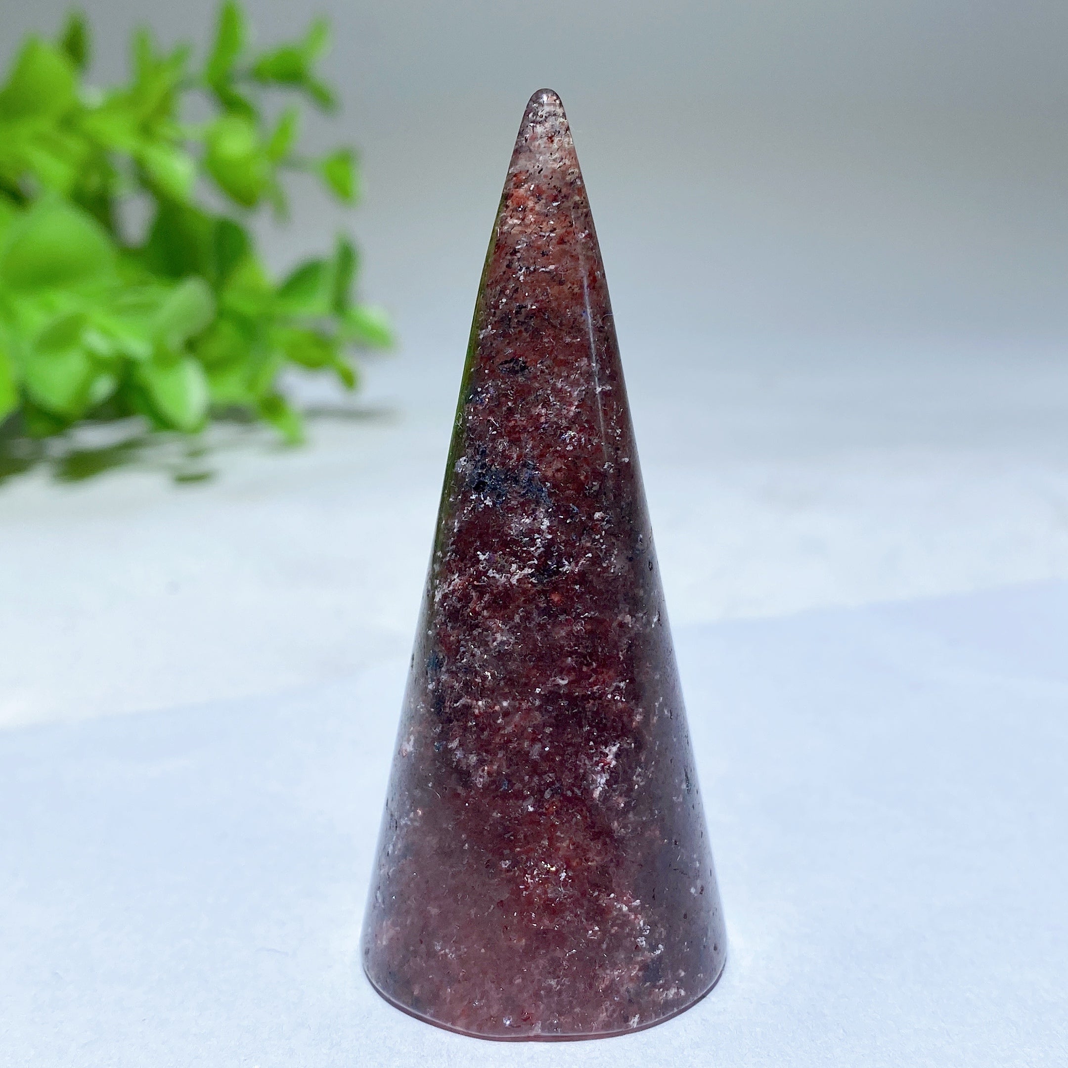 2.4 Inch Mixed Crystal Ring Display Stand for Healing