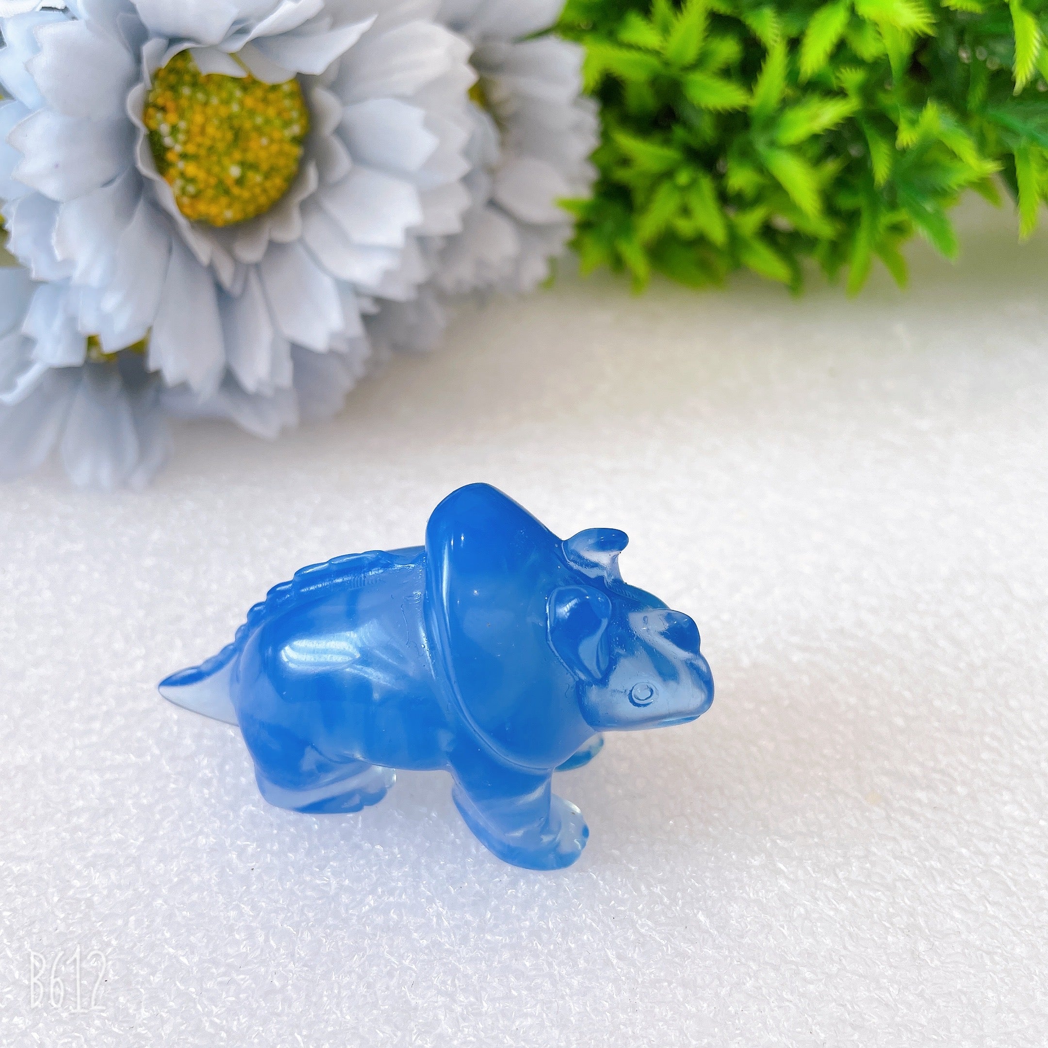 2.4 Inch Opalite Dinosaur Crystal Carvings for Healing Energy