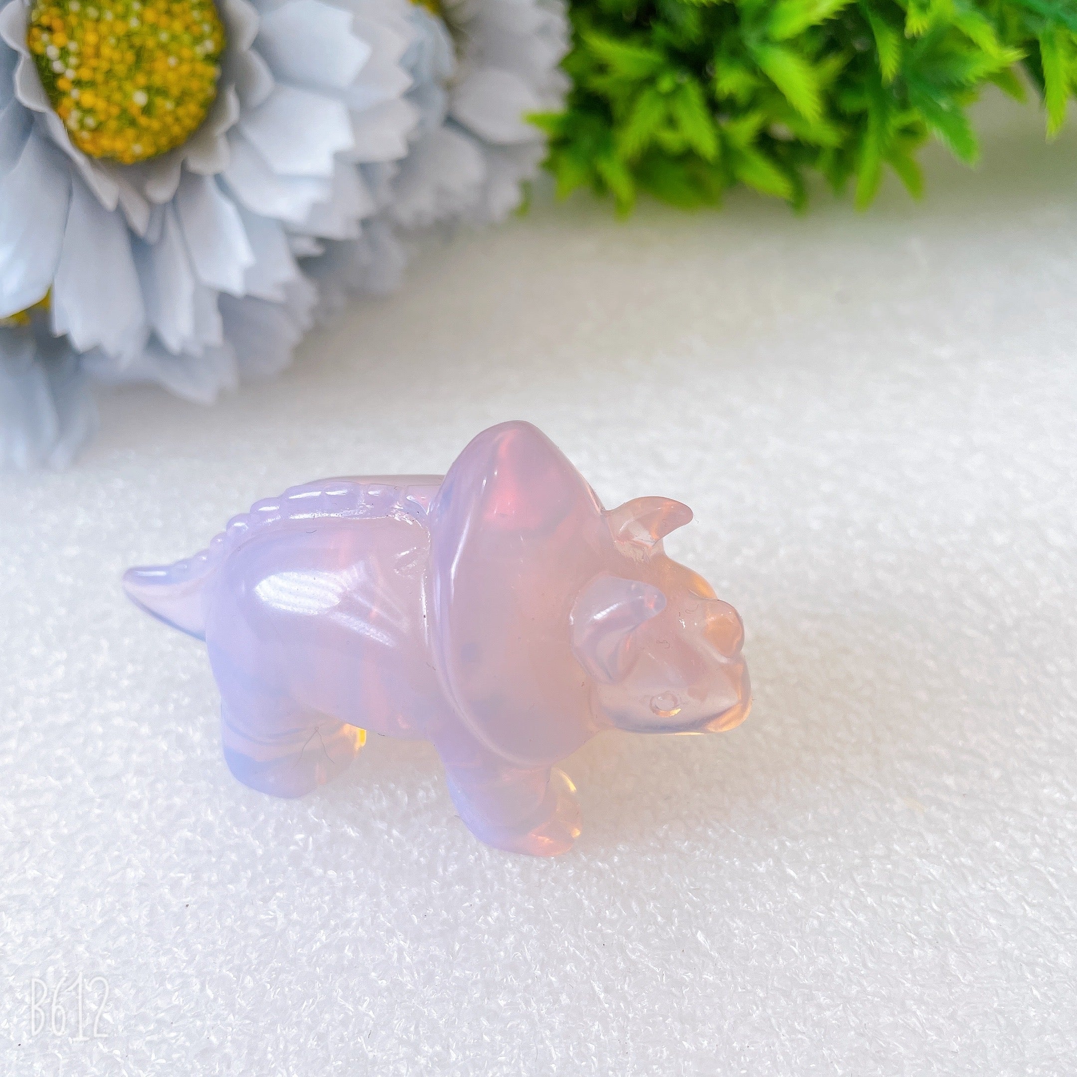 2.4 Inch Opalite Dinosaur Crystal Carvings for Healing Energy