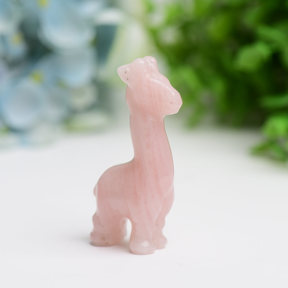 2.4" Mixed Crystal Giraffe Animal Figurine - Healing Energy