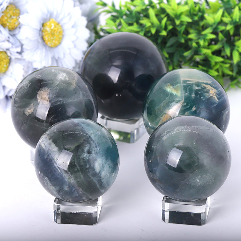 2.5-2.8 Inch Fluorite Crystal Sphere for Energy Healing