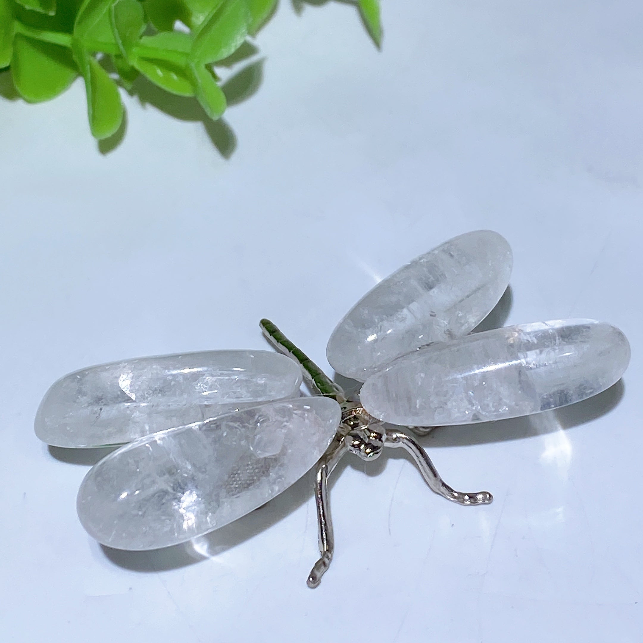 2.5-3.2 inch Crystal Dragonfly Figurine Healing Carving
