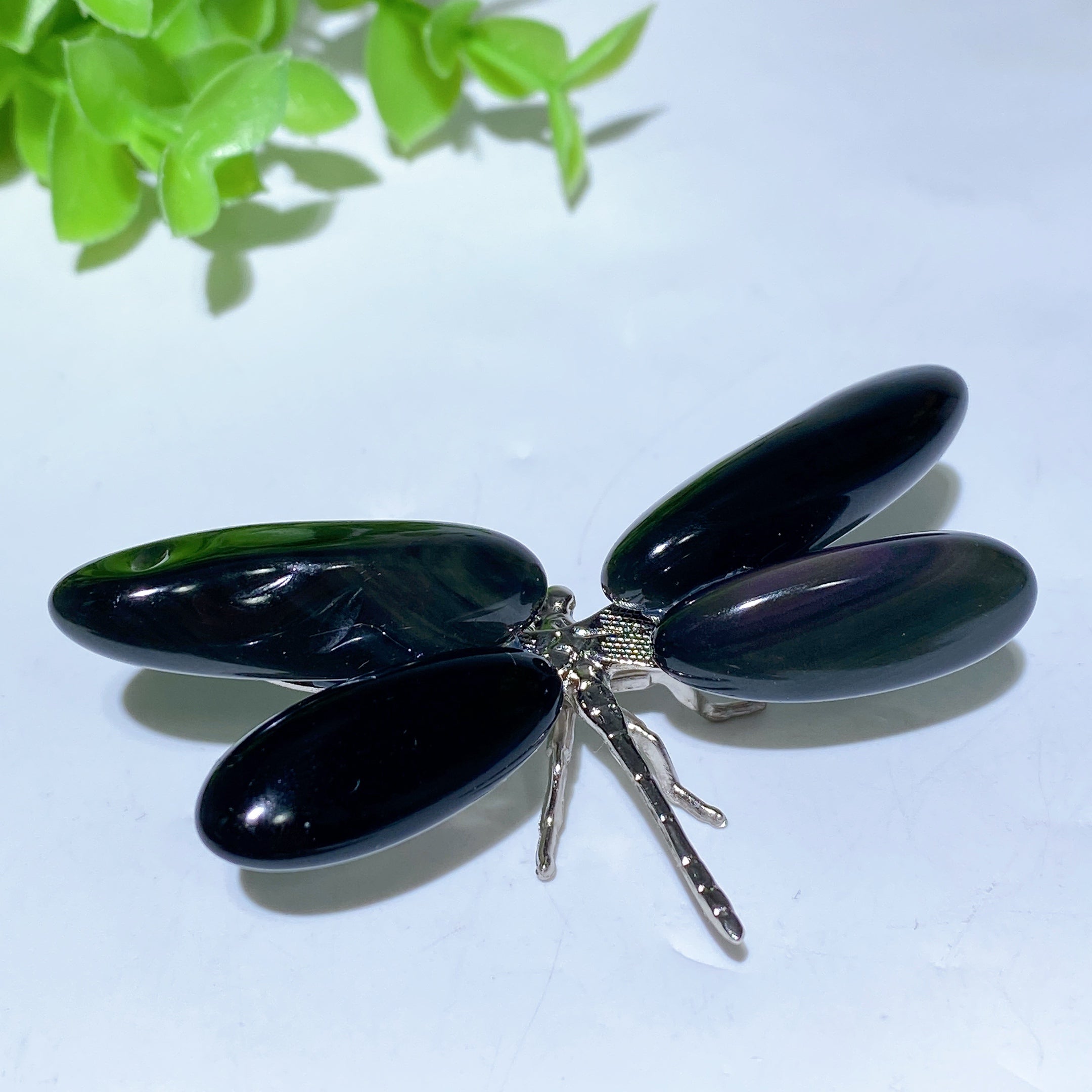 2.5-3.2 inch Crystal Dragonfly Figurine Healing Carving