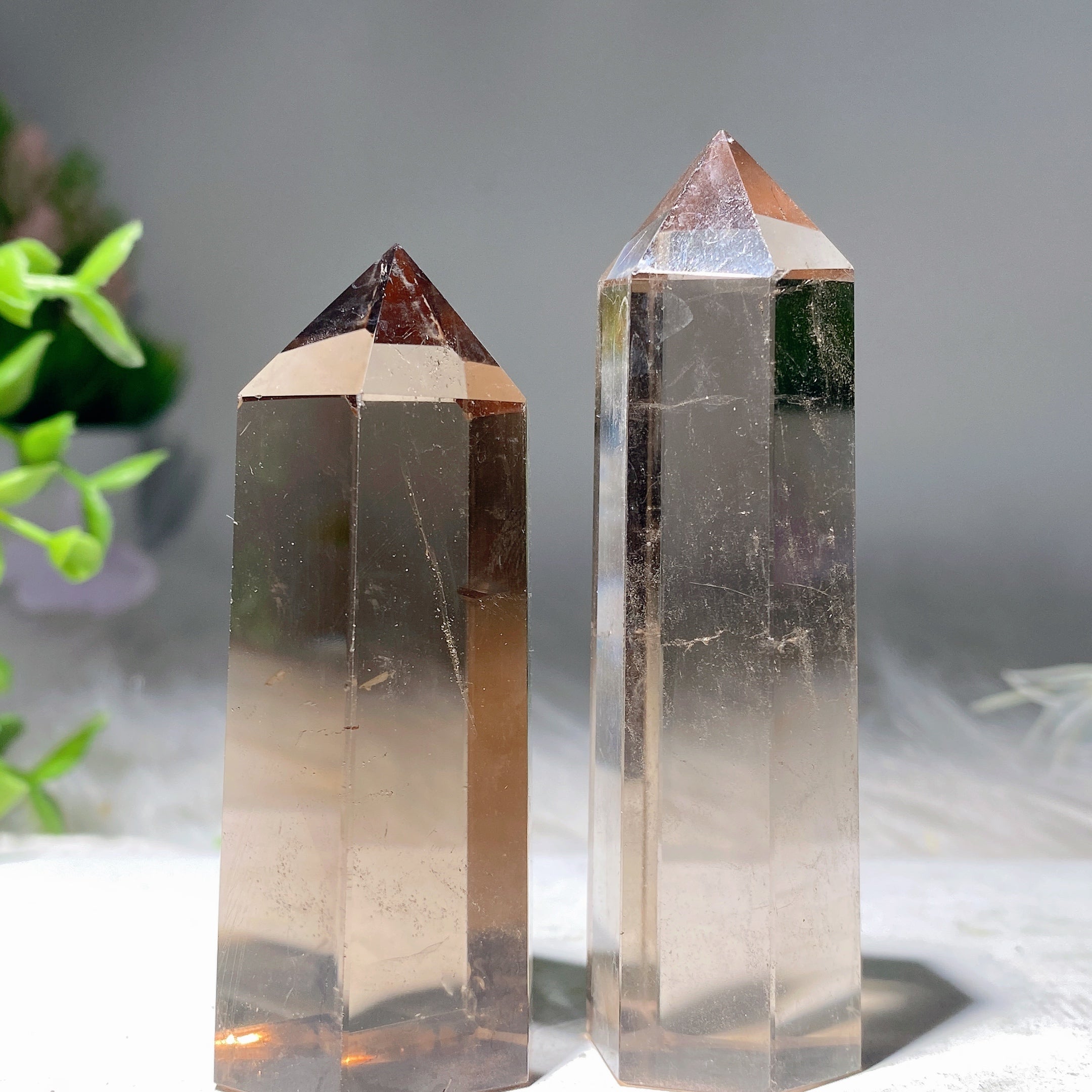 2.5-3.2 Inch Smokey Quartz Healing Crystal Points