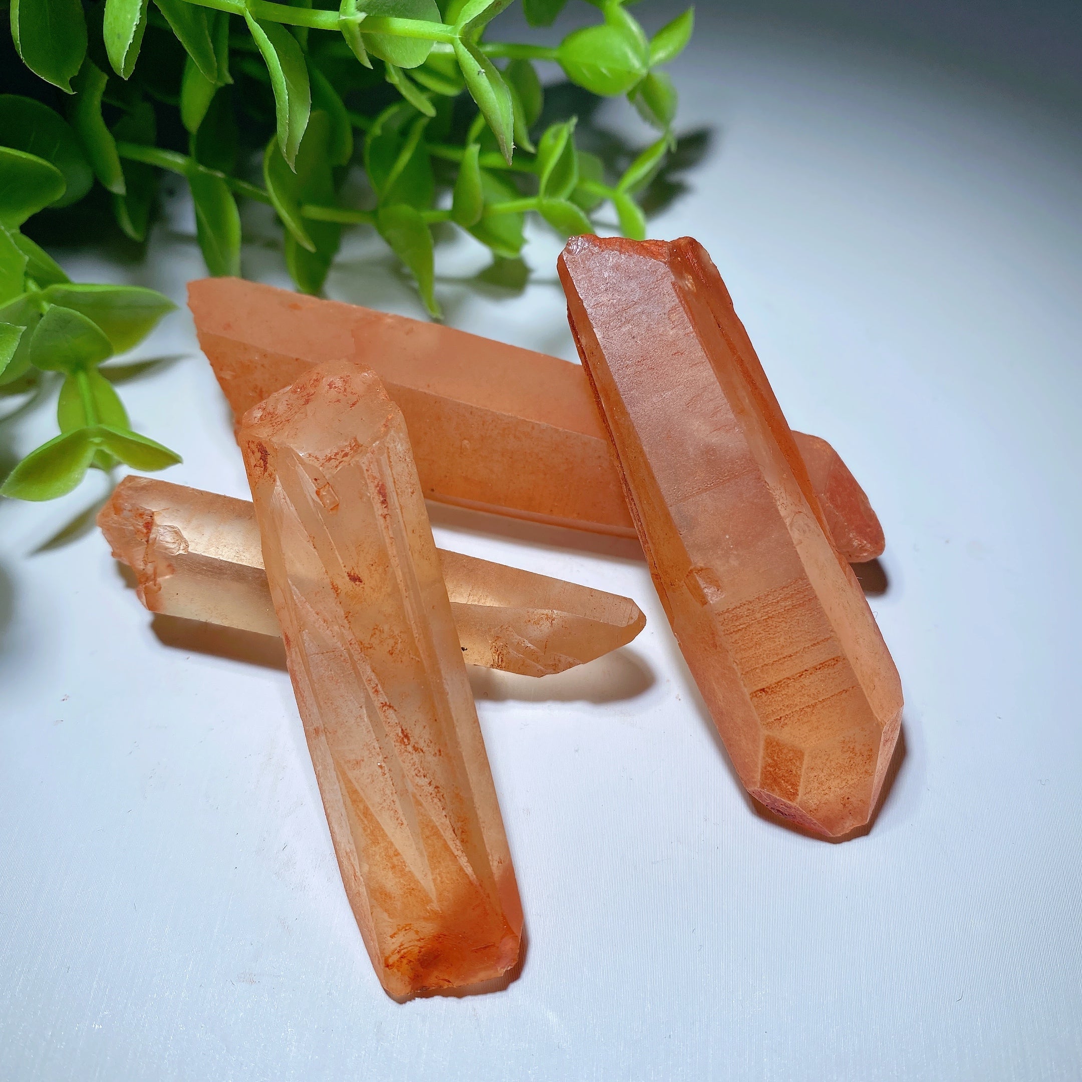 2.5-3.3 inch Orange Quartz Crystal Point for Healing