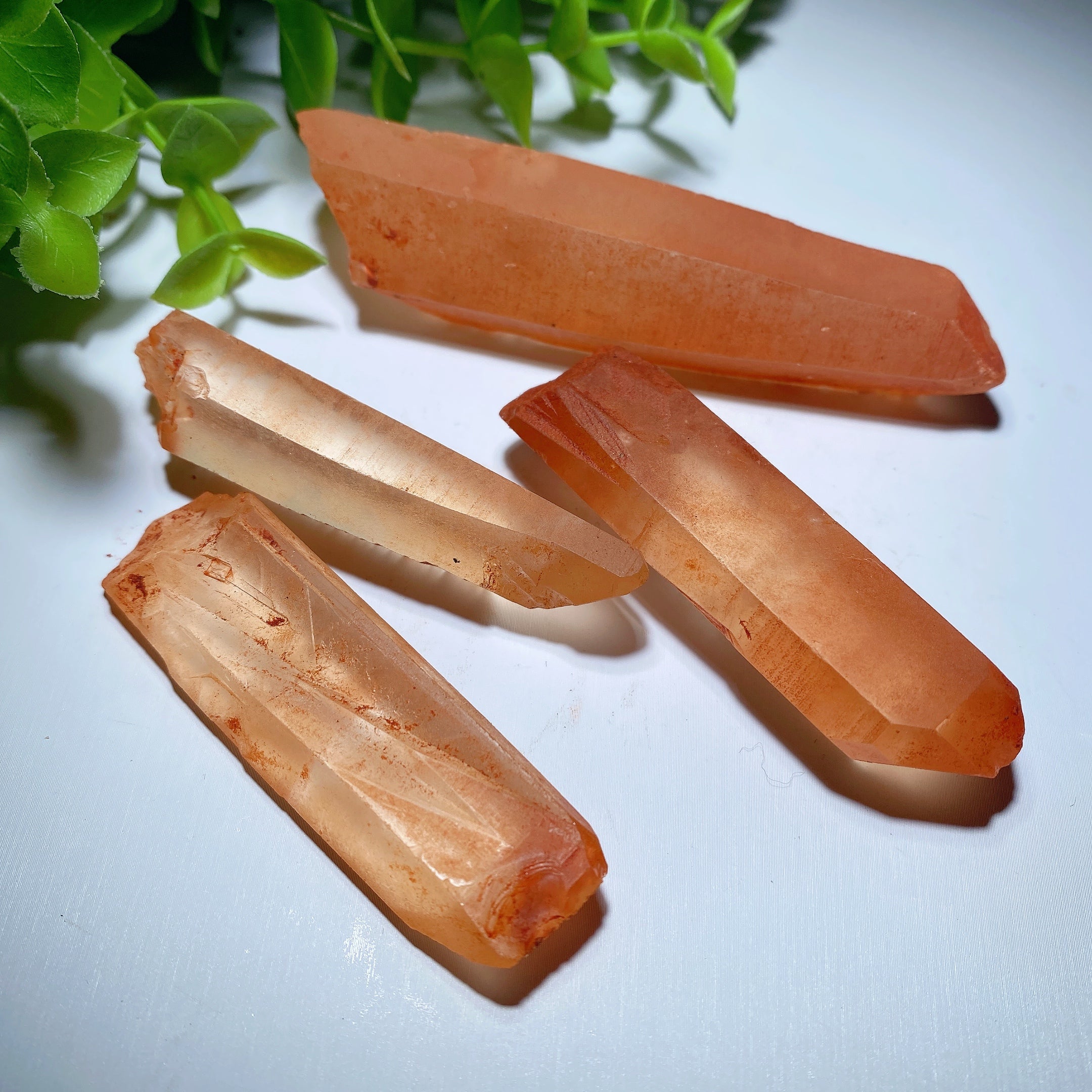 2.5-3.3 inch Orange Quartz Crystal Point for Healing