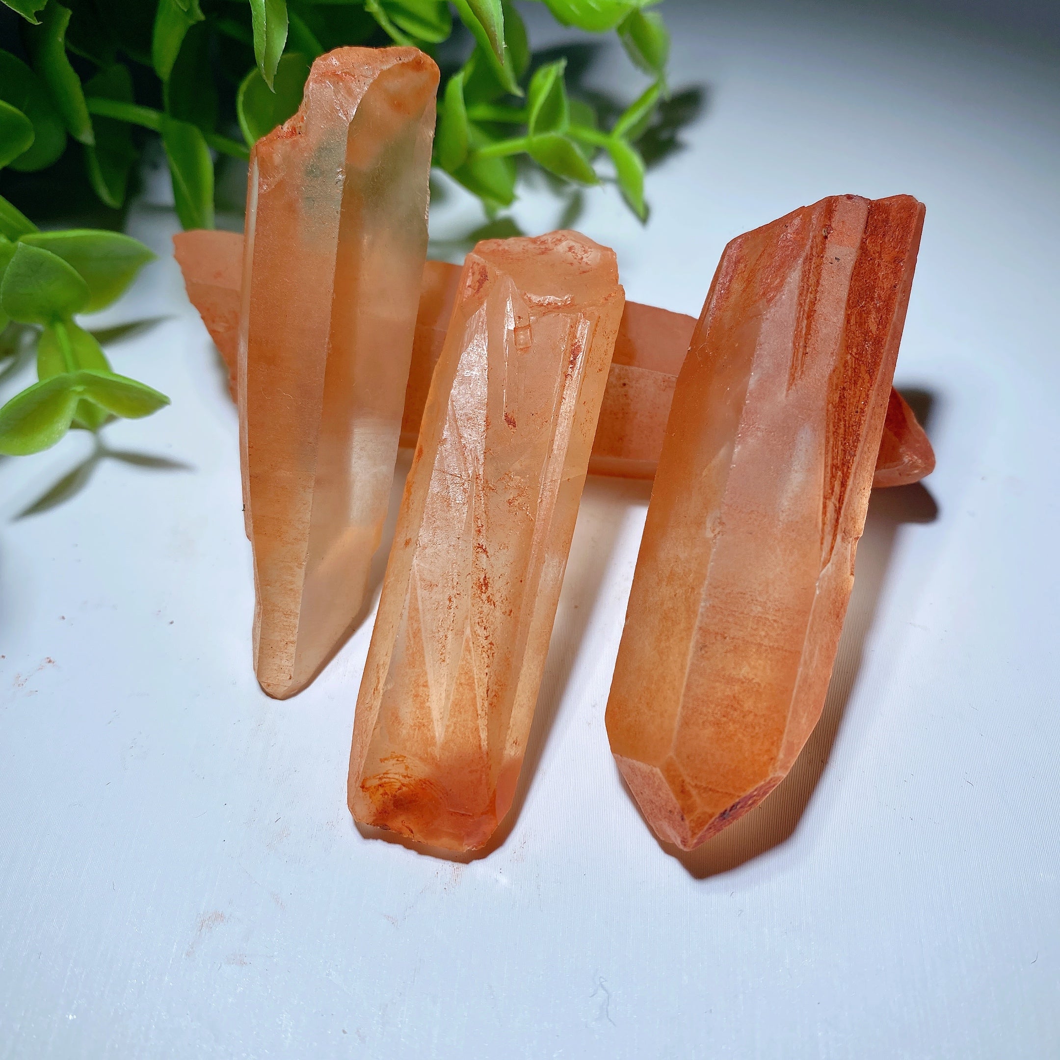 2.5-3.3 inch Orange Quartz Crystal Point for Healing