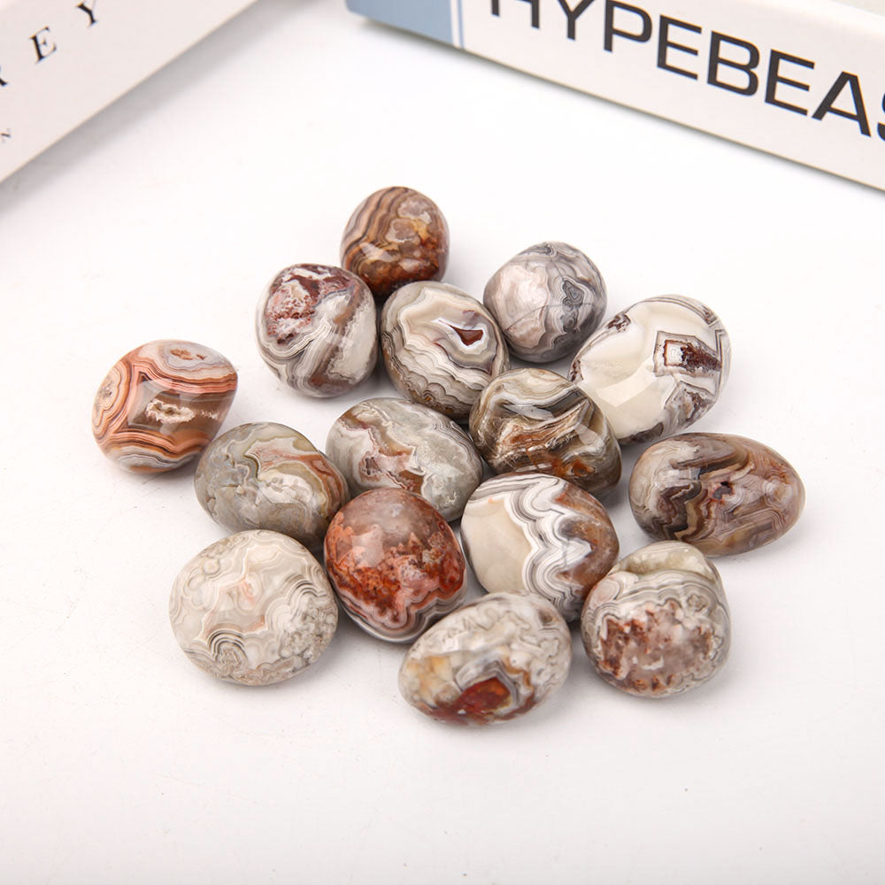 2.5-3.5cm Polished Agate Tumbled Stones for Healing & Energy