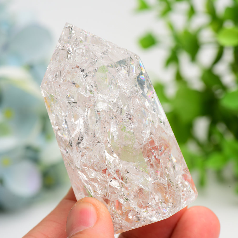 2.5-4.0 inch Clear Quartz Crystal Tower for Healing