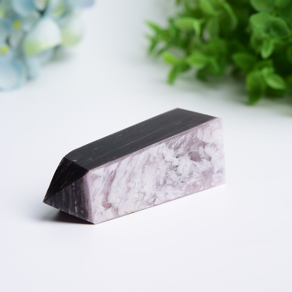 2.5"-4.0" Purple Lepidolite Crystal Tower for Healing Energy