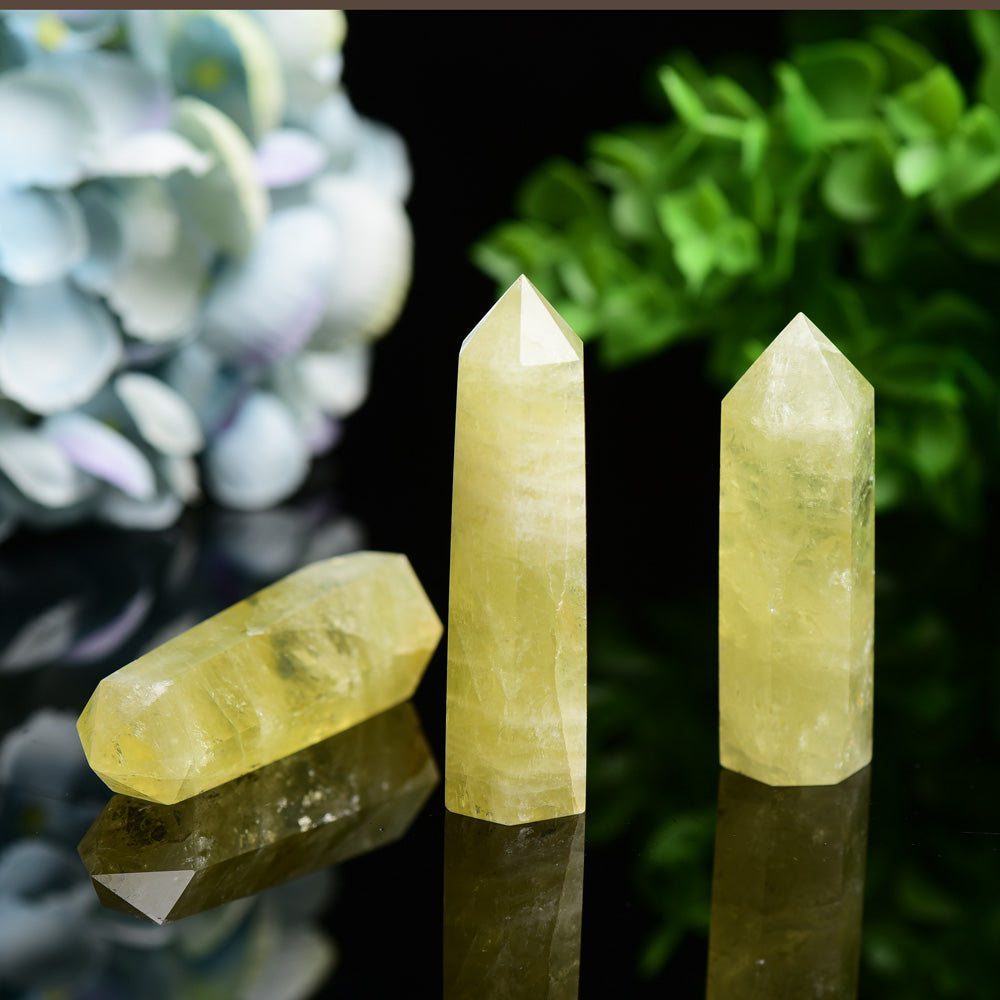2.5-4.5 inch Citrine Crystal Points for Healing & Energy