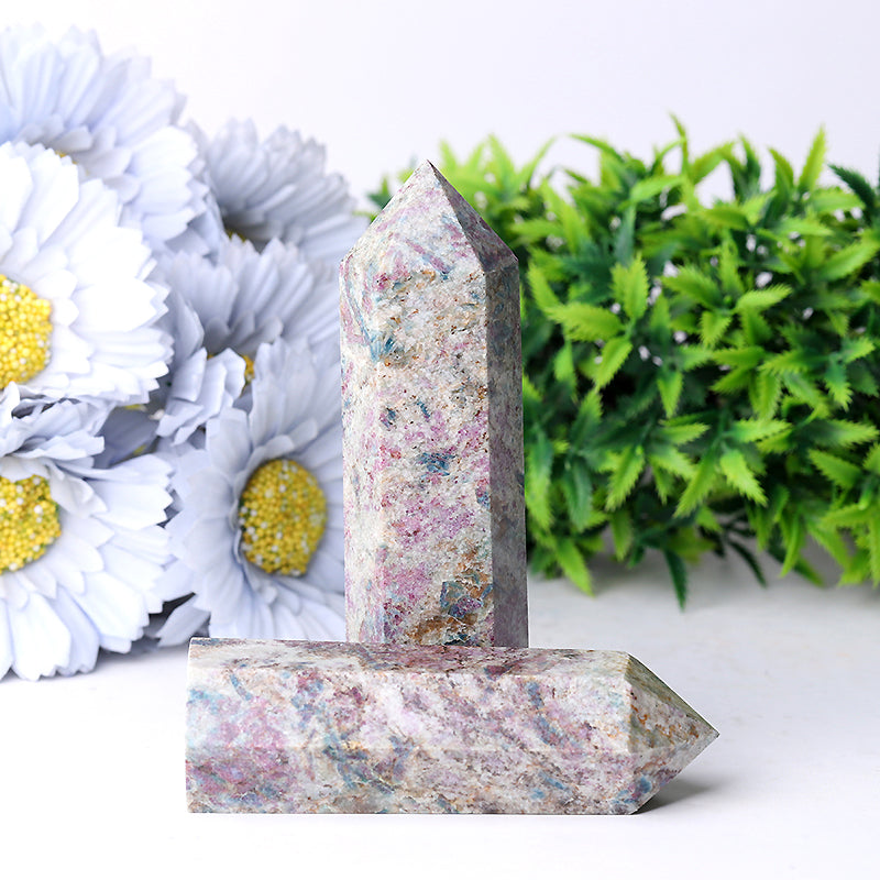 2.5-4.5 inch Ruby in Kyanite Crystal Tower for Healing