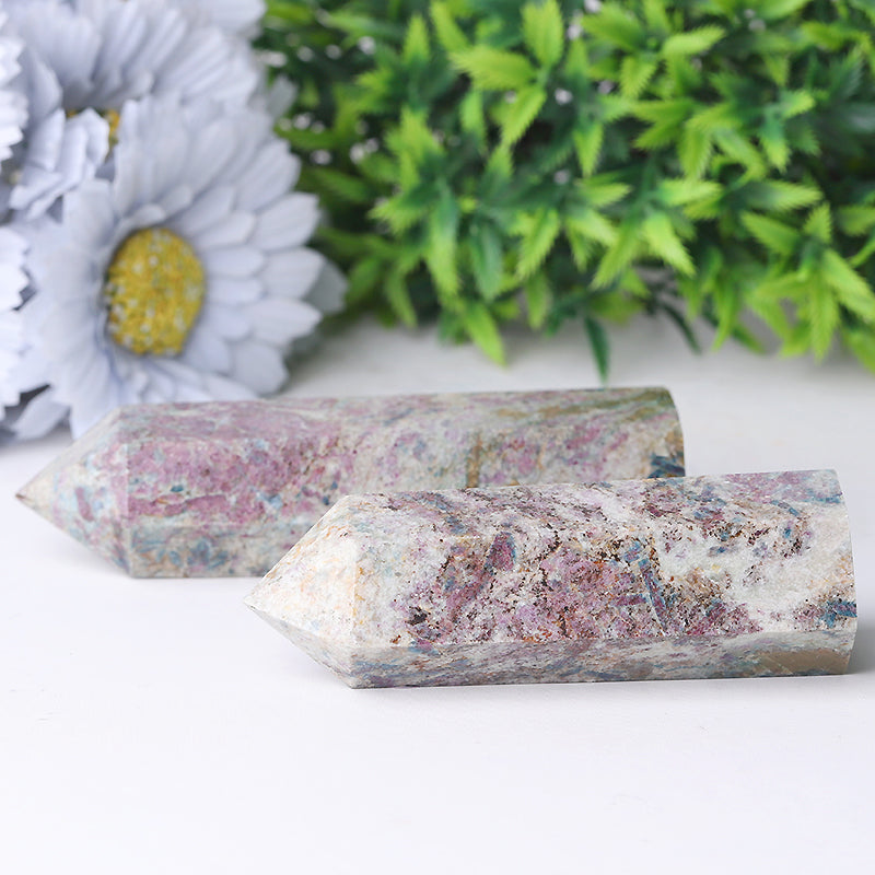 2.5-4.5 inch Ruby in Kyanite Crystal Tower for Healing