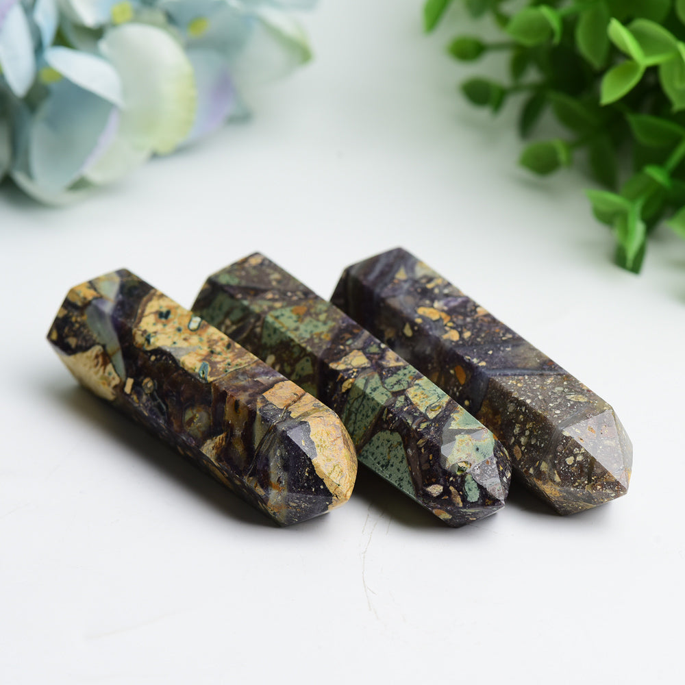 2.5-4 Inch Purple Fluorite Root Crystal Point Healing