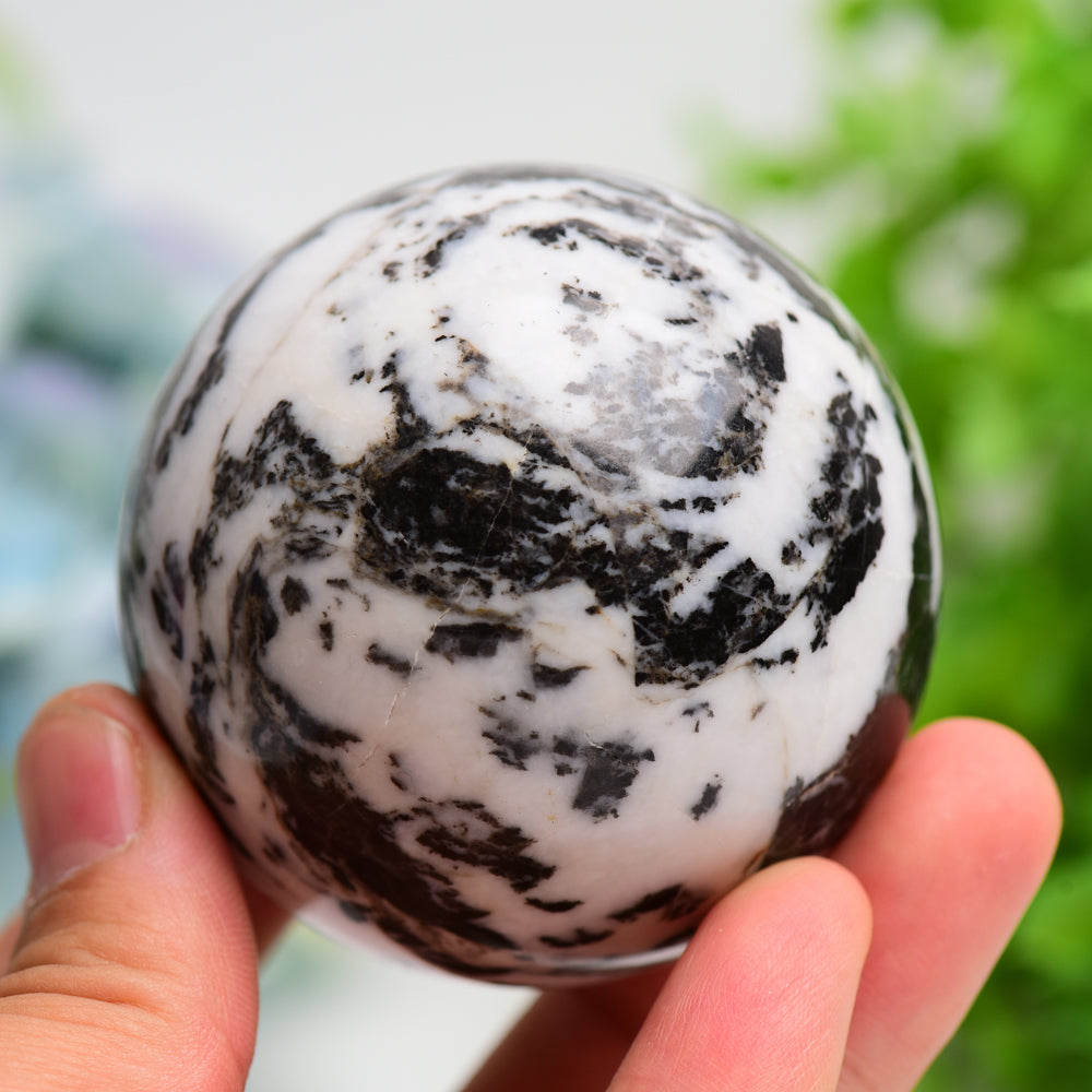 2.5-4 Inch Zebra Jasper Crystal Sphere for Healing & Balance