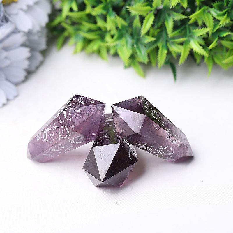 2.5" Amethyst Double Terminated Crystal for Healing