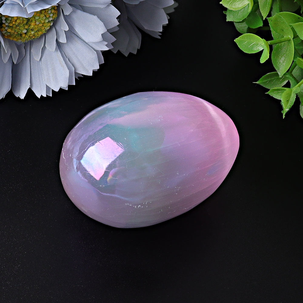 2.5 Inch Aura Angel Palm Stone for Healing & Meditation