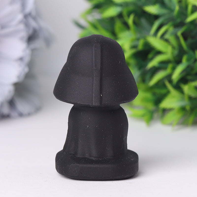 2.5 Inch Black Obsidian Crystal Figurine Carving
