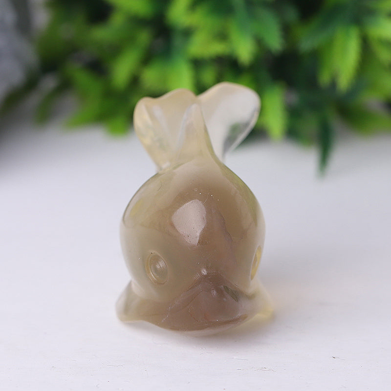 2.5-inch Fluorite Dolphin Crystal Figurine Healing