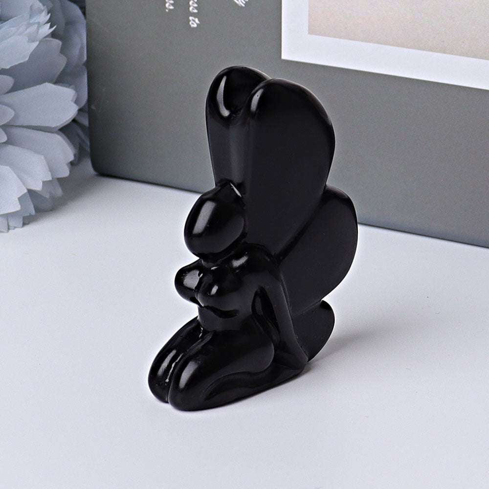 2.5 inch Hand-Carved Crystal Fairy Figurines for Healing