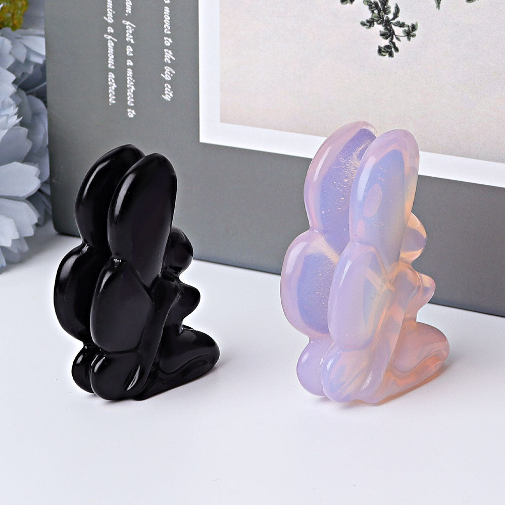 2.5 inch Hand-Carved Crystal Fairy Figurines for Healing