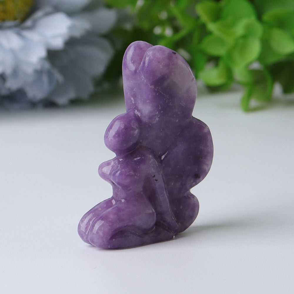 2.5 inch Hand-Carved Crystal Fairy Figurines for Healing