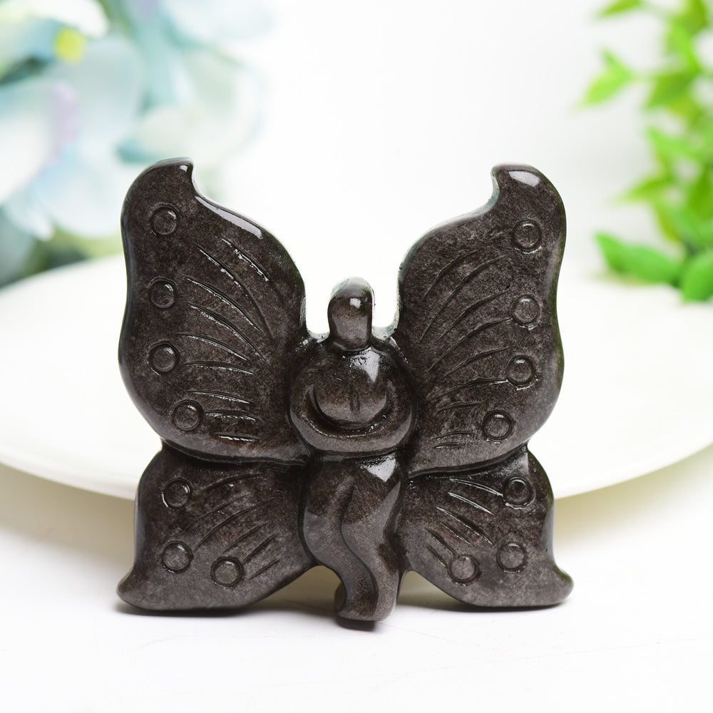 2.5 inch Mixed Crystal Butterfly Figurine for Healing