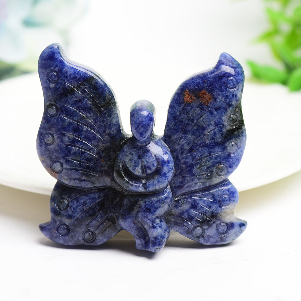 2.5 inch Mixed Crystal Butterfly Figurine for Healing