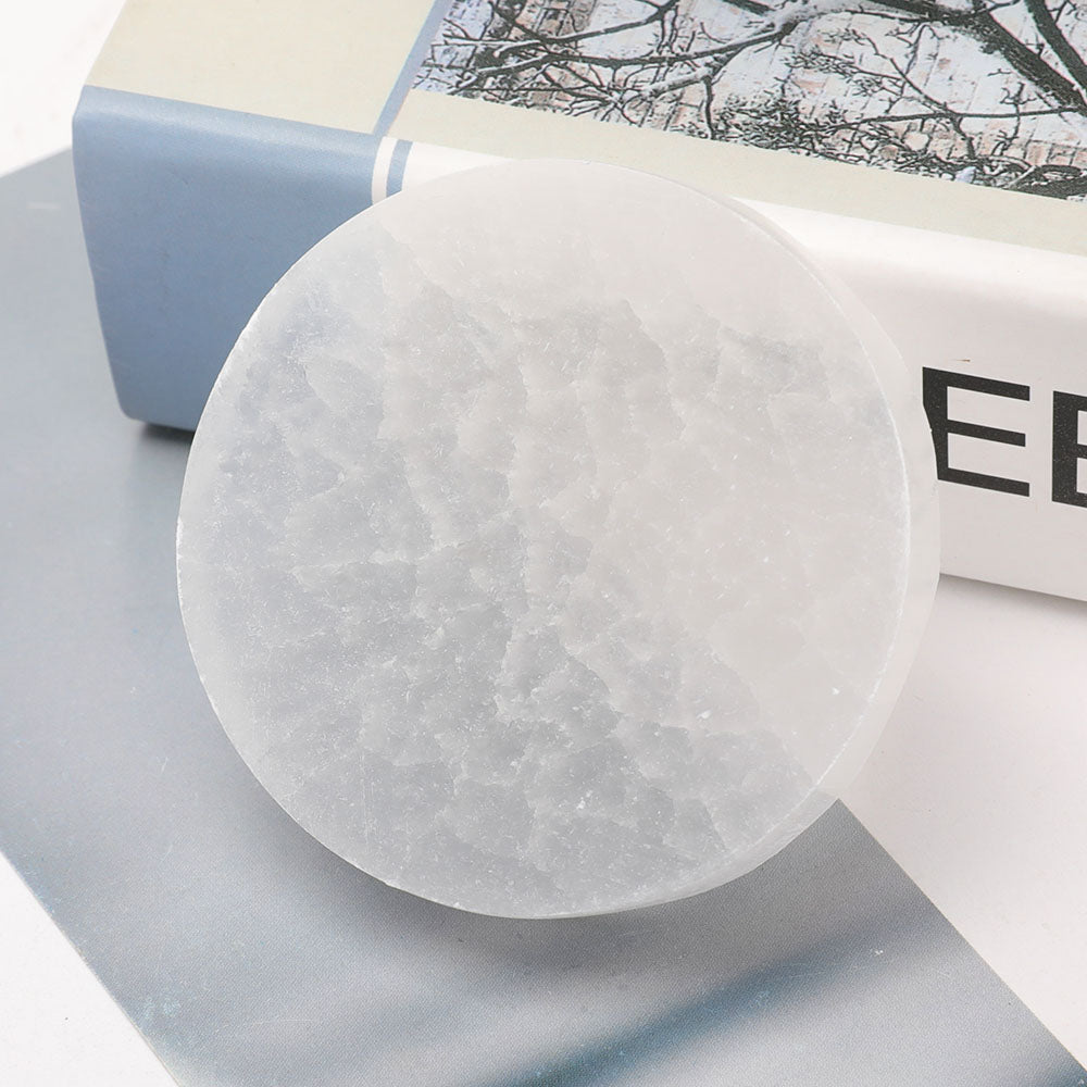 2.5 Inch Selenite Crystal Charging Display Plate for Harmony