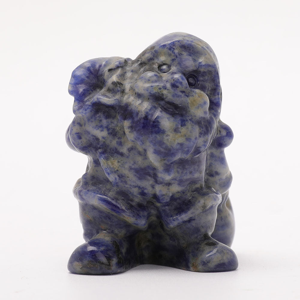 2.5 Inch Sodalite Santa Claus Crystal Figurine Decor