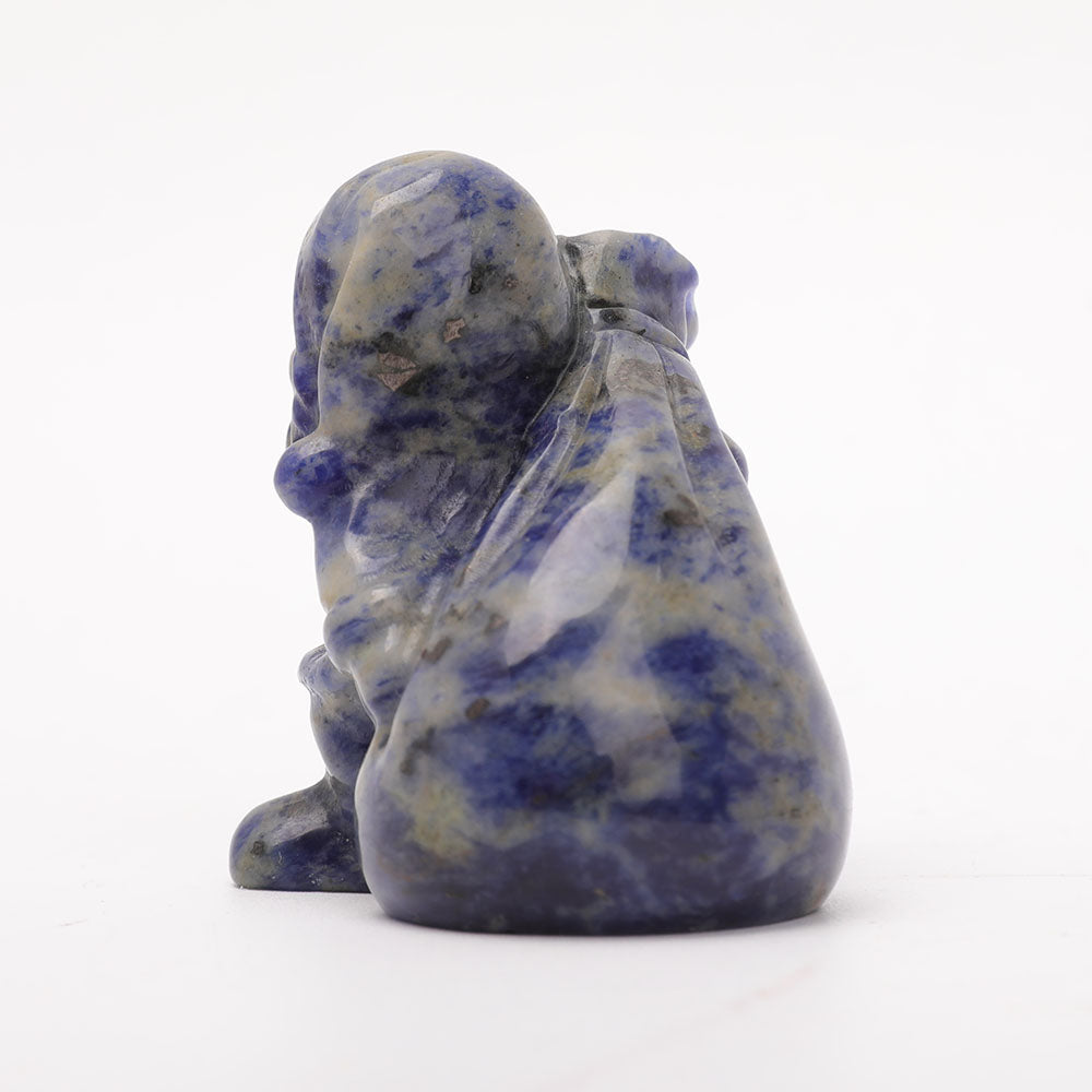 2.5 Inch Sodalite Santa Claus Crystal Figurine Decor