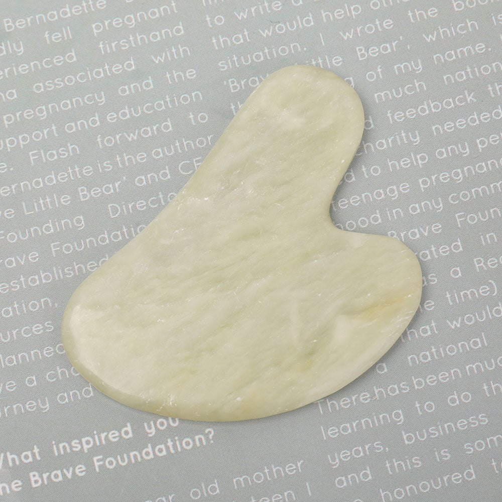 2.5" Jade Guasha Board for Healing & Energy
