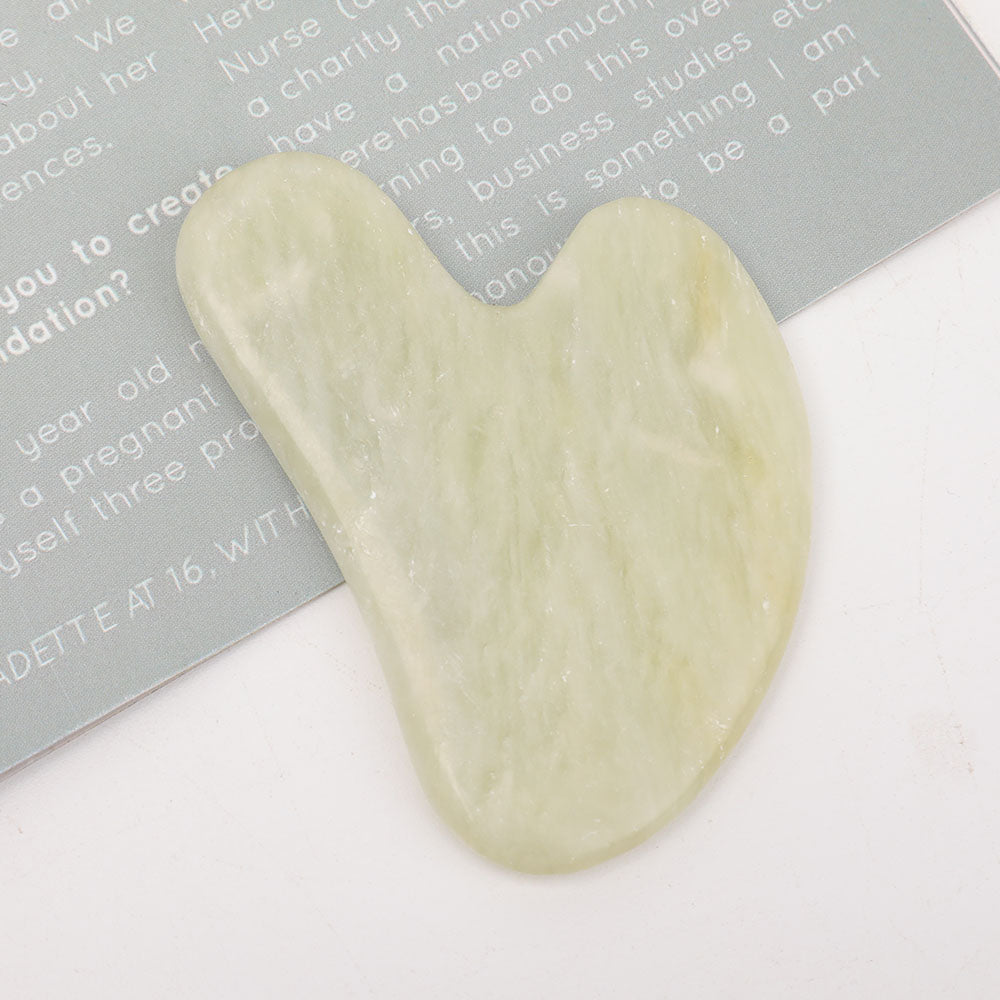2.5" Jade Guasha Board for Healing & Energy