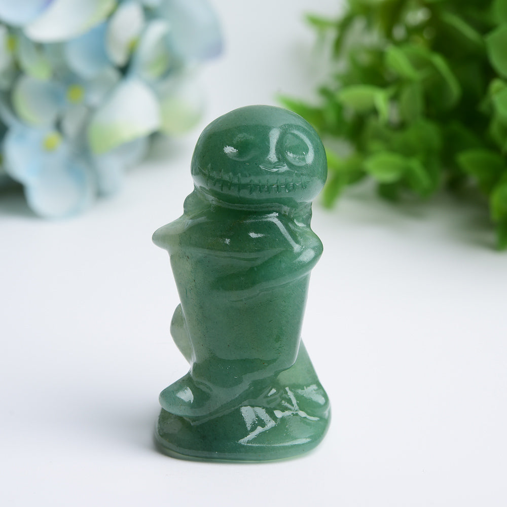 2.5" Mixed Crystal Figurine Jack Skellington Carving